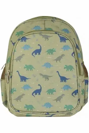 A Little Lovely Company Rugzak / kinderrugtas met geïsoleerd voorvak: Dinosaurussen |