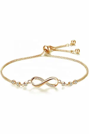 ASTRADAVI S925 Sterling Zilveren Armband - Prachtig Infinity design met Zirkonia - Verstelbare
