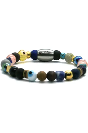 IBIZA MEN MENS JEWELLERY Jongens armband edelsteen mix - IbizaMen