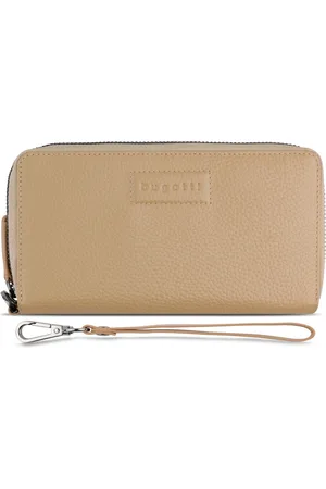 Bugatti Portemonnee Elsa Double Zip Wallet Lichtbruin