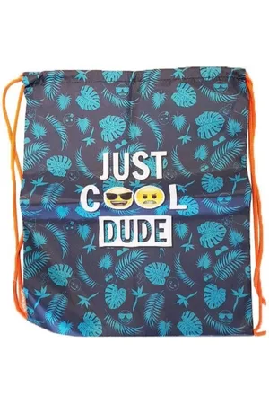 Akyol Stoere gymtas - zwemtas - jongens gymtas - smiley gymtas - kinderen - sporten - cadeau - cadeau voor kinderen - school - zwemmen - gym - trekkoord tas