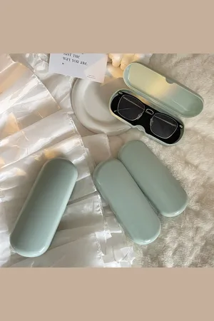Merkloos Brillenkoker Pastel - Groen - Brillenhouder - 15.8*6 cm