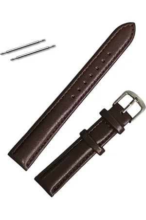 Fako Bijoux® Horlogebandje - Echt Leer - Super Soft - 16mm