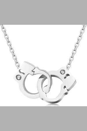 Cilla Jewels Ketting Zilverkleurig Handcuff Pendant