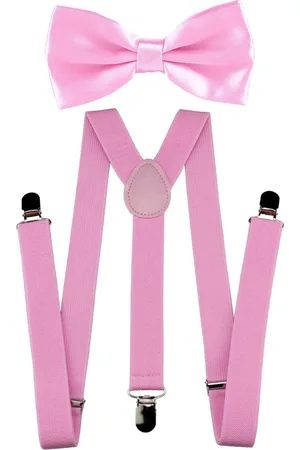 Fako Fashion Bretels Met Vlinderstrik - Volwassen - Dames - Heren - Vlinderdas - Strik - Effen - 100cm