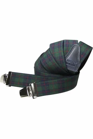 Pierre Mouton Tartan Bretel - Bretels - Volwassenen - Heren - - 140cm - 3 brede clips - XL - XXL
