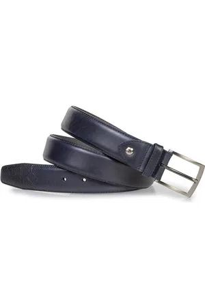 Floris van Bommel Riem CFM-10085-41-01 Dark Blue 3.5CM Breed