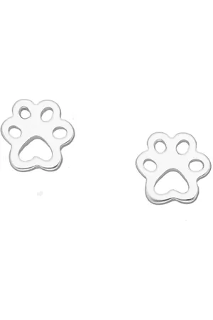 EAR IT UP Oorbellen - Poot - Push back oorknopjes - 925 sterling - 5 x 5 mm - 1 paar
