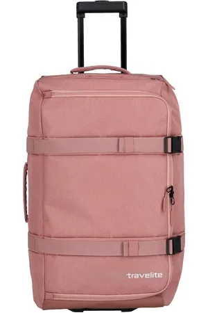 Merkloos Reistas met wielen 100 liter - Travelite Kick Off Wheeled Duffle L rosé Unisex Reistas met wielen