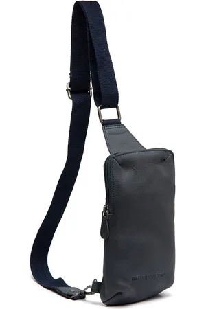 Chesterfield Leren Crossbody Tas Navy Cambridge
