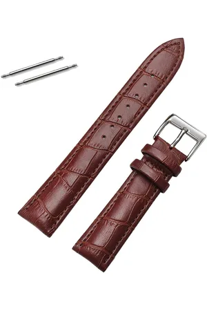 Fako Bijoux® Horlogebandje - Echt Leer - 20mm - Croco