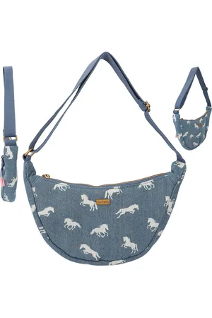 Depesche Miss Melody kleine halfronde schoudertas - DENIM