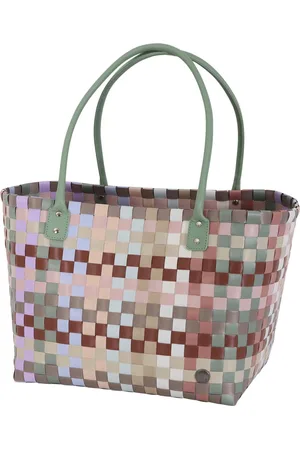 Handed By Duurzame handgevlochten boodschappentas - Shopper - Weekendtas - Strandtas - Sporttas - Mingle - - sage green