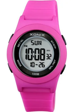 XONIX BAT-A04 - Horloge - Kinderen - Digitaal - Siliconen - Waterdicht - Roze