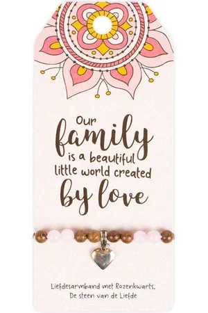 Miko Liefdesarmband met rozenkwarts | | Our family