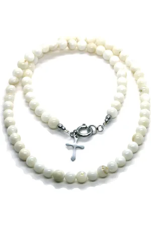 IBIZA MEN MENS JEWELLERY Jongens ketting - parelmoer - 36cm - IbizaMen KIDS