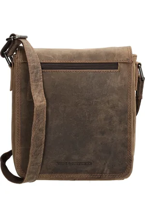 Hide & Stitches Idaho Crossbody Schoudertas Messenger bag - 100% Leder