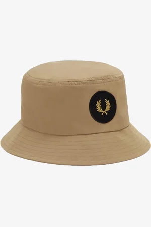Fred Perry Laurel Wreath Patch Bucket Hat - - L