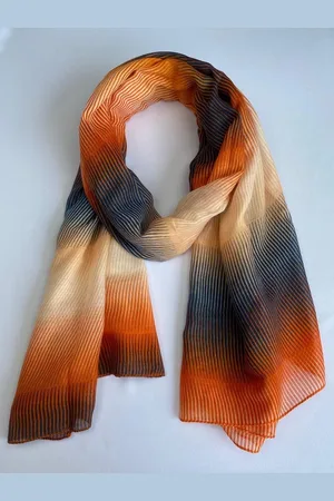 Modesjaals.nl Nette dames sjaal met kleurverloop 20% katoen met 80% viscose