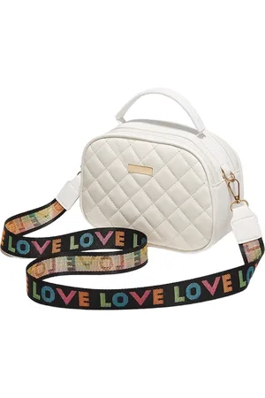 Merkloos Tas Dames - Brede Band - Love - PU Kunstleer - 20x14x7cm