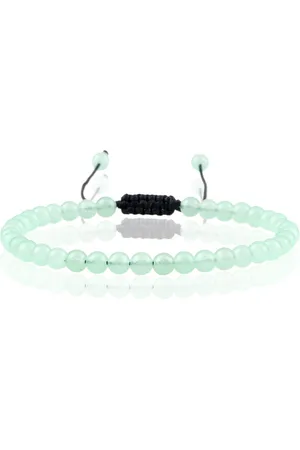 Memphis Fire Armband Natuursteen Kralen - Green Agate