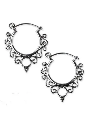 etNox Zilveren oorbellen Indian Ornament