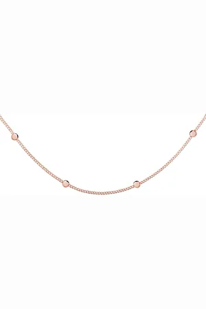 Zilver Rose goudkleurig Ketting Dames - Rose goudkleurig Collier Dames - Rose Goudkleur Chocker - Choker ketting Dames Echte - Verguld Echte 925 - Amona Jewelry