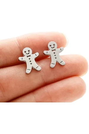 Leukste koop Kerst oorbel - Gingerbread cookie - - Oorsteker - Grappig - Feestdagen