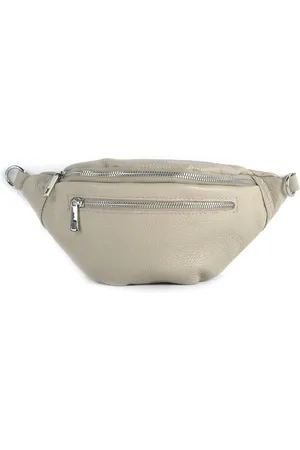 Merkloos Heuptas /schoudertas -leer - -moneybelt