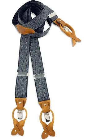 Sir Redman Bretels - bretels Visgraat motief blauw
