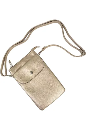 Flora & CO Flora&Co - Paris - Handig Crossbody hand/telefoontasje voor mobiel - gsm - goudkleurig