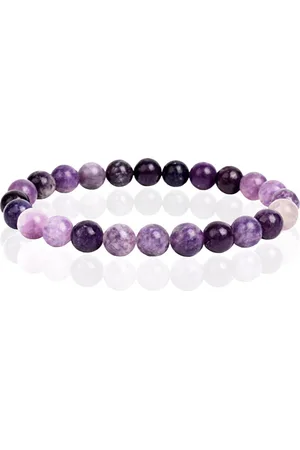 Memphis Natuursteen Armband met 8mm Kralen - Kunsite