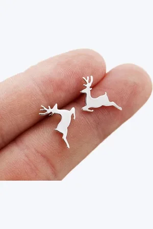 Leukste koop Kerst oorbel Rendier - zilverkleurig - Christmas earrings - Feestdagen - Kerstcadeau