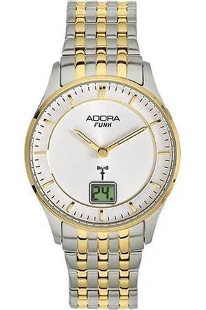 Adora Radiogestuurde dameshorloge AF7133 goud- en zilverkleurig