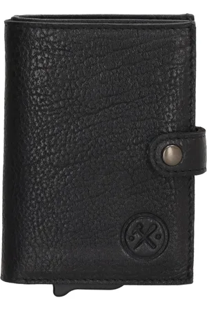 Hide & Stitches Paint Rock Safety Wallet - - 100% Leer