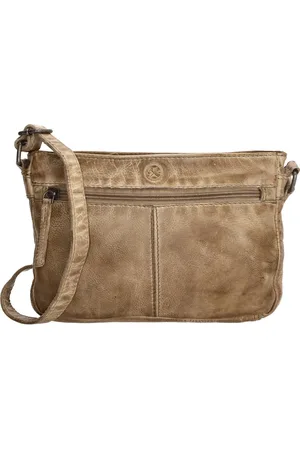 Hide & Stitches Paint Rock Crossbody Schoudertas - 100% Leder - - 100% Leer