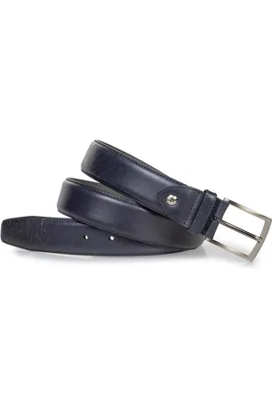 Floris van Bommel Riem CFM-10084-41-01 Dark Blue 3.5CM Breed