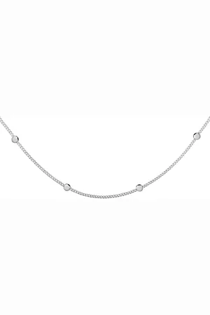 Zilver Choker Ketting - en Chocker - Dames Ketting - Delicaat ontwerp met afwerking - S925 Sterling en - Amona Jewelry