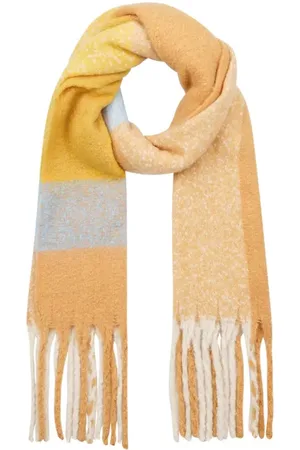 Yehwang Sjaal Winter Time Blauw Geel