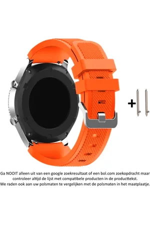 Merkloos Siliconen Bandje geschikt voor 22mm smartwatches van verschillende grote merken (zie lijst met compatibele modellen in producttekst)