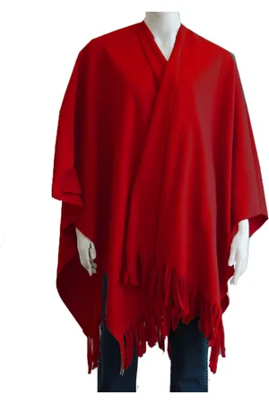 Boris Luxe omslagdoek/poncho - - 180 x 140 cm - fleece - Dameskleding accessoires