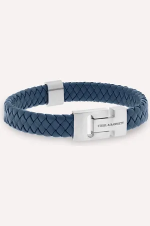 Steel & Barnett Harrison Leren Armband - Heren - - 18.5 cm