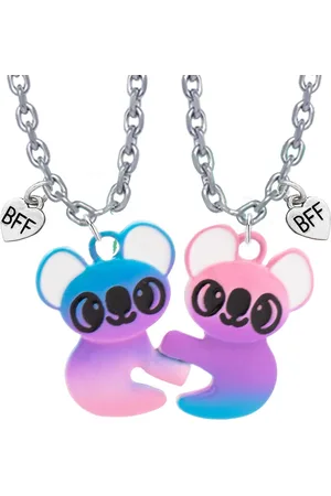 Bixorp Friends BFF Ketting voor 2 met Blauwe & Paarse Koala