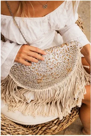 Merkloos Jute tas - 33 x 24 cm - Handgemaakt