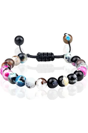 Memphis Dames Armband 8mm Kralen - fire Mix