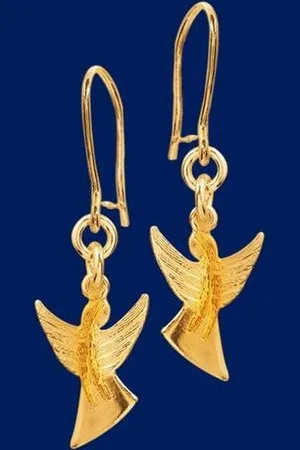 AuBor Oorbellen, hang, Kleine gouden beschermengel