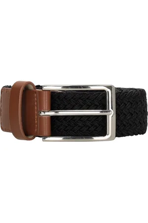 Hide & Stitches Elastische broeksriem - / cognac - 100 cm