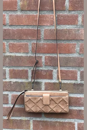 Bag2Bag Leren Wallet / Schoudertasje / Telefoontasje Pula