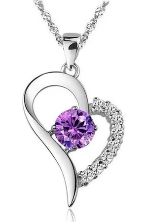 Lazy Cat Ketting Hart van Kristal - Hartenketting - Damesketting