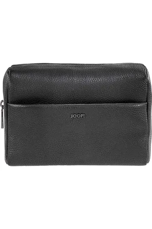 JOOP! Leren Toilettas Cardona Eris Washbag Zwart